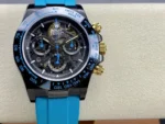Rolex Daytona By Blaken Skeleton Dial Rubber Strap Cyan 40mm Super Clone