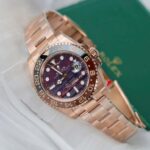 Rolex GMT-Master II 126715CHNR Rose Gold Tiger Eye Stone Dial 40mm Super Clone - Image 2