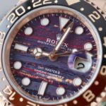 Rolex GMT-Master II 126715CHNR Rose Gold Tiger Eye Stone Dial 40mm Super Clone - Image 5