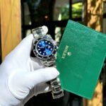 Rolex Submariner Blue Dial Moissanite Diamonds + Synthetic Sapphire 41mm Super Clone - Image 3