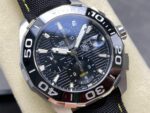 TAG Heuer Aquaracer Black Leather Strap 43mm Super Clone - Image 2