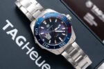 Tag Heuer Super Clone Watch Aquaracer Henrik Lundqvist Blue Dial 43mm - Image 3