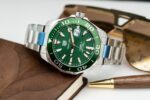 Tag Heuer Super Clone Watch Aquaracer Green Dial Metal Wire 43mm - Image 2
