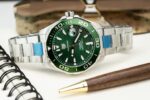 Tag Heuer Super Clone Watch Aquaracer Green Dial Metal Wire 43mm - Image 3