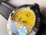 Breitling Avenger II Seawolf PVD GF 1:1 Best Edition Yellow Dial on Black Rubber Strap A2824 V2 - Image 2