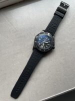 Breitling Superocean Automatic 44 TF 1:1 Best Edition Black Dial Black Bezel on Black Rubber Strap A2824 - Image 3