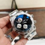 Breitling Avenger II Chronograph 43mm SS GF 1:1 Best Edition Gray/White Dial on SS Bracelet A7750