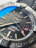 BREITLING AVENGER BLACKBIRD 44MM DLC GF 1:1 BEST EDITION TITANIUM CASE BLACK DIAL ON BLACK RUBBER STRAP A2824 V4 - Image 7