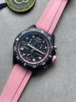 Breitling Endurance pro OGF 44mm Black dial Pink Rubber Strap quartz movement - Image 4