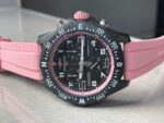Breitling Endurance pro OGF 44mm Black dial Pink Rubber Strap quartz movement - Image 6