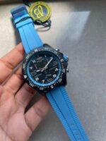 Breitling Endurance pro OGF 44mm Black dial Light Blue Rubber Strap quartz movement - Image 5