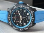Breitling Endurance pro OGF 44mm Black dial Light Blue Rubber Strap quartz movement - Image 6