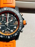 Breitling Endurance pro OGF 44mm Black dial orange Rubber Strap quartz movement - Image 3