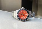 Breitling Superocean Automatic 44 BLSF 1:1 Best Edition orange Dial Black Bezel on SS Strap A2824 - Image 6