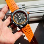 Breitling Endurance pro OGF 44mm Black dial orange Rubber Strap quartz movement
