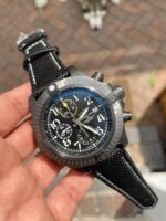 Breitling Avenger Bandit DLC GF 1:1 Best Edition Black Dial on Black Nylon Strap A7750