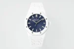 Royal Oak 41mm 15500 White Ceramic/Cer Blue Dial