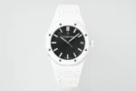 Royal Oak 41mm 15500 White Ceramic/Cer Black Dial