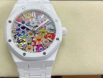 Royal Oak 15500 White Ceramic APSF 1:1 Best Edition Celebration Dial on White Ceramic Bracelet A4401 - Image 3