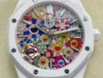 Royal Oak 15500 White Ceramic APSF 1:1 Best Edition Celebration Dial on White Ceramic Bracelet A4401 - Image 6
