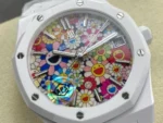 Royal Oak 15500 White Ceramic APSF 1:1 Best Edition Celebration Dial on White Ceramic Bracelet A4401 - Image 5
