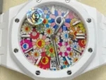 Royal Oak 15500 White Ceramic APSF 1:1 Best Edition Celebration Dial on White Ceramic Bracelet A4401 - Image 4