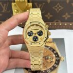 Audemars Piguet Royal Oak Chronograph Frosted Gold 26240 Yellow Dial 41mm