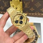 Audemars Piguet Royal Oak Chronograph Frosted Gold 26240 Yellow Dial 41mm - Image 2
