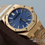 Audemars Piguet Royal Oak 41mm 15510 RG DDF 1:1 Best Edition Blue Textured Dial on RG Bracelet Super Clone - Image 2
