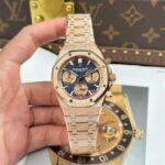 Audemars Piguet Royal Oak Chronograph Frosted Gold 26240 Blue Dial APS Factory 41mm