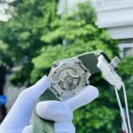 Audemars Piguet Royal Oak 15720ST 42mm IP Factory Green Dial - Image 5