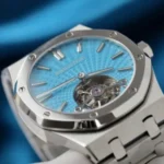 Audemars Piguet Royal Oak Flying Tourbillon 41mm with Tiffany Blue Dial - Image 4