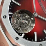 Audemars Piguet Imitation Royal Oak Selfwinding Flying Tourbillon 26730ST Burgundy Dial 41mm Super Clone - Image 5