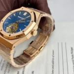Audemars Piguet Royal Oak Tourbillon 26522OR 41mm in Rose Gold with Blue Dial - Image 3