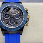 Rolex Daytona By Blaken Skeleton Dial Rubber Strap Blue 40mm