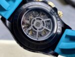 Rolex Daytona By Blaken Skeleton Dial Rubber Strap Cyan 40mm - Image 8