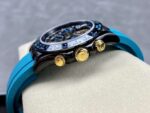 Rolex Daytona By Blaken Skeleton Dial Rubber Strap Cyan 40mm - Image 7