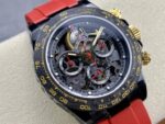 Rolex Daytona By Blaken Skeleton Dial Rubber Strap Red 40mm - Image 2