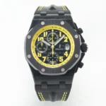 Audemars Piguet Royal Oak Offshore Chronograph Bumble Bee Carbon Black Dial Alligator