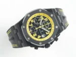 Royal Oak Offshore Bumble Bee Forged Carbon 1:1 JF Best Edition on Leather Strap - Image 4