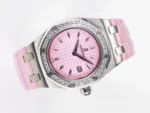 Royal Oak Offshore 33mm SS DRF Best Edition Pink Dial Diamonds Bezel - Image 4