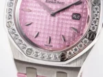 Royal Oak Offshore 33mm SS DRF Best Edition Pink Dial Diamonds Bezel - Image 8