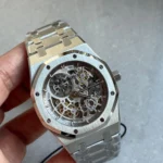Royal Oak Openworked 16204 SS ZF 1:1 Best Edition Skeleton Dial on SS Bracelet A7124 Super Clone