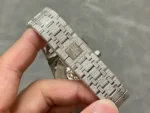 Audemars Piguet Royal Oak 41MM Silver Dial Iced Out 25.25- 15400ST - Image 4