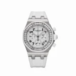 Royal Oak Offshore Stainless Steel White Dial Diamond Bezel
