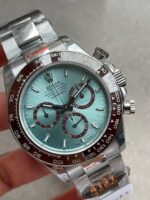 Daytona 116506 904L SS Ice Blue Dial with open Back on SS Bracelet QF Asia 4131 - Image 2