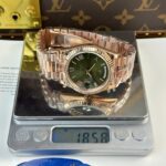 Rolex Day-Date Green Dial Rose Gold Weight 186 Grams QF Factory 40mm - Image 3