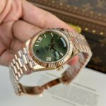 Rolex Day-Date Green Dial Rose Gold Weight 186 Grams QF Factory 40mm - Image 2