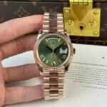 Rolex Day-Date Green Dial Rose Gold Weight 186 Grams QF Factory 40mm