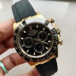 Daytona 116518 Clean Factory 1:1 Best Edition Black Dial on Oysterflex Rubber Strap SA4130